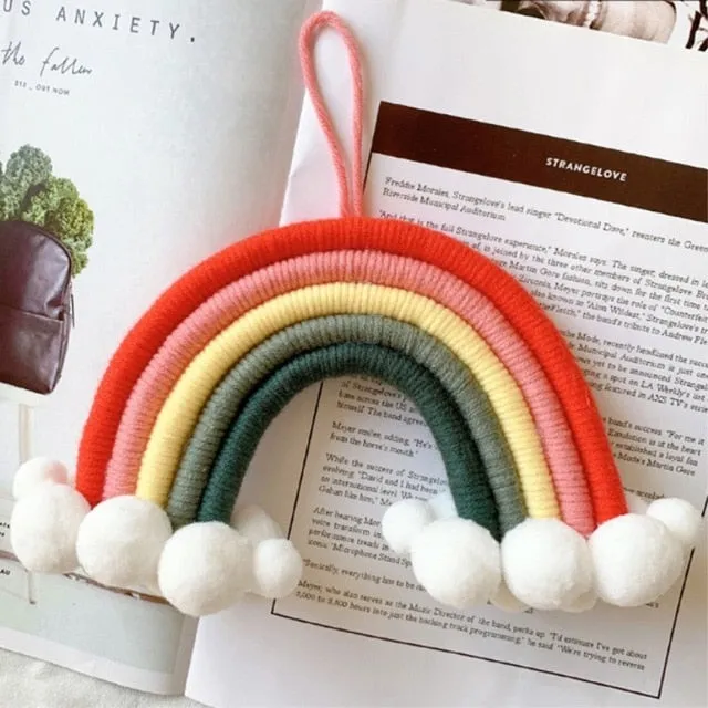 Rainbow with Clouds Pendant