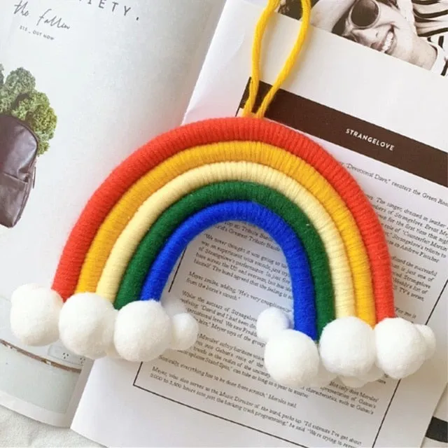 Rainbow with Clouds Pendant