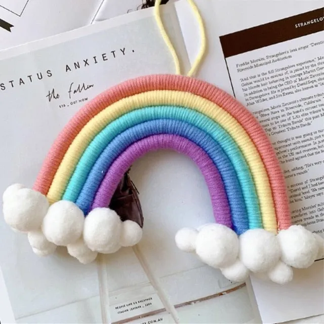 Rainbow with Clouds Pendant