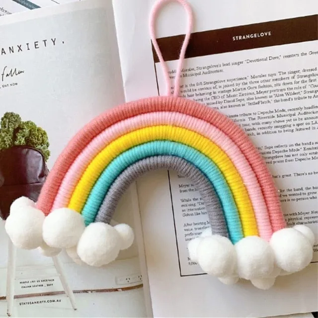 Rainbow with Clouds Pendant