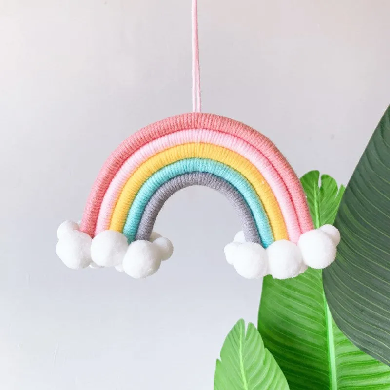 Rainbow with Clouds Pendant
