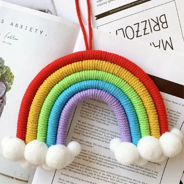 Rainbow with Clouds Pendant