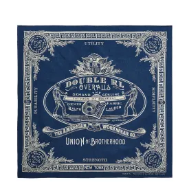 RRL by Ralph Lauren Logo Cotton Bandana Indigo / Cream