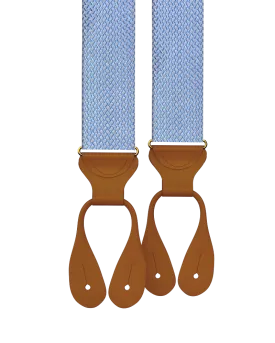 Skywood Silk Suspenders - Light Blue