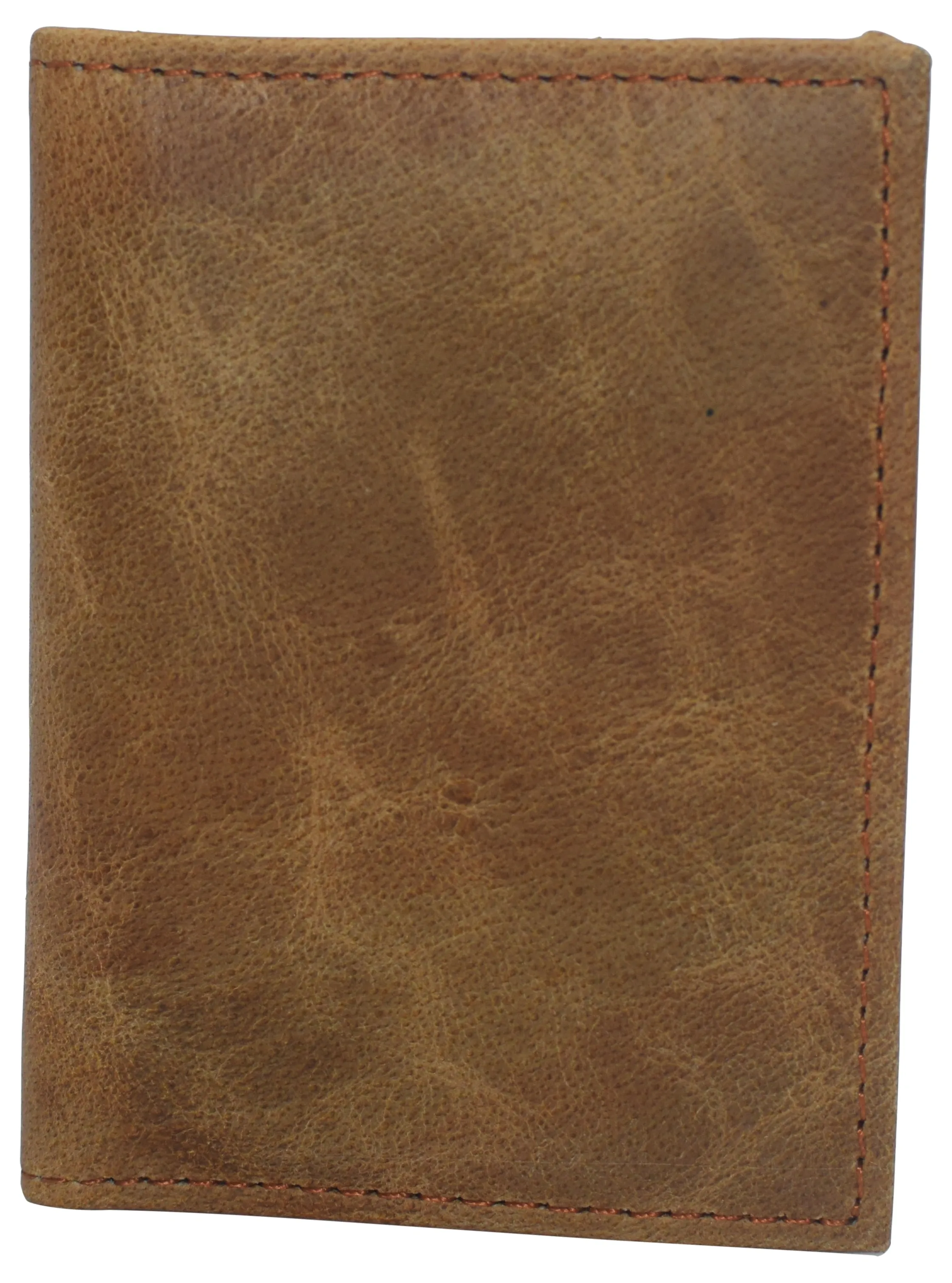 Slim Thin Genuine Leather 2 ID Window Mini Wallet Holder Bifold Driver's License Safe