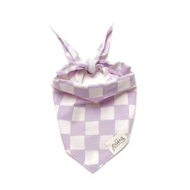 The Paws Bandana - Bishop (Lilac Checkers)