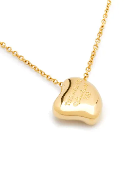 Tiffany & Co. 18ct Gold Heart Pendant And Chain