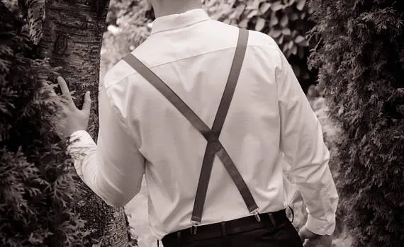 Tux Black Bow Tie and/or Suspenders (99)