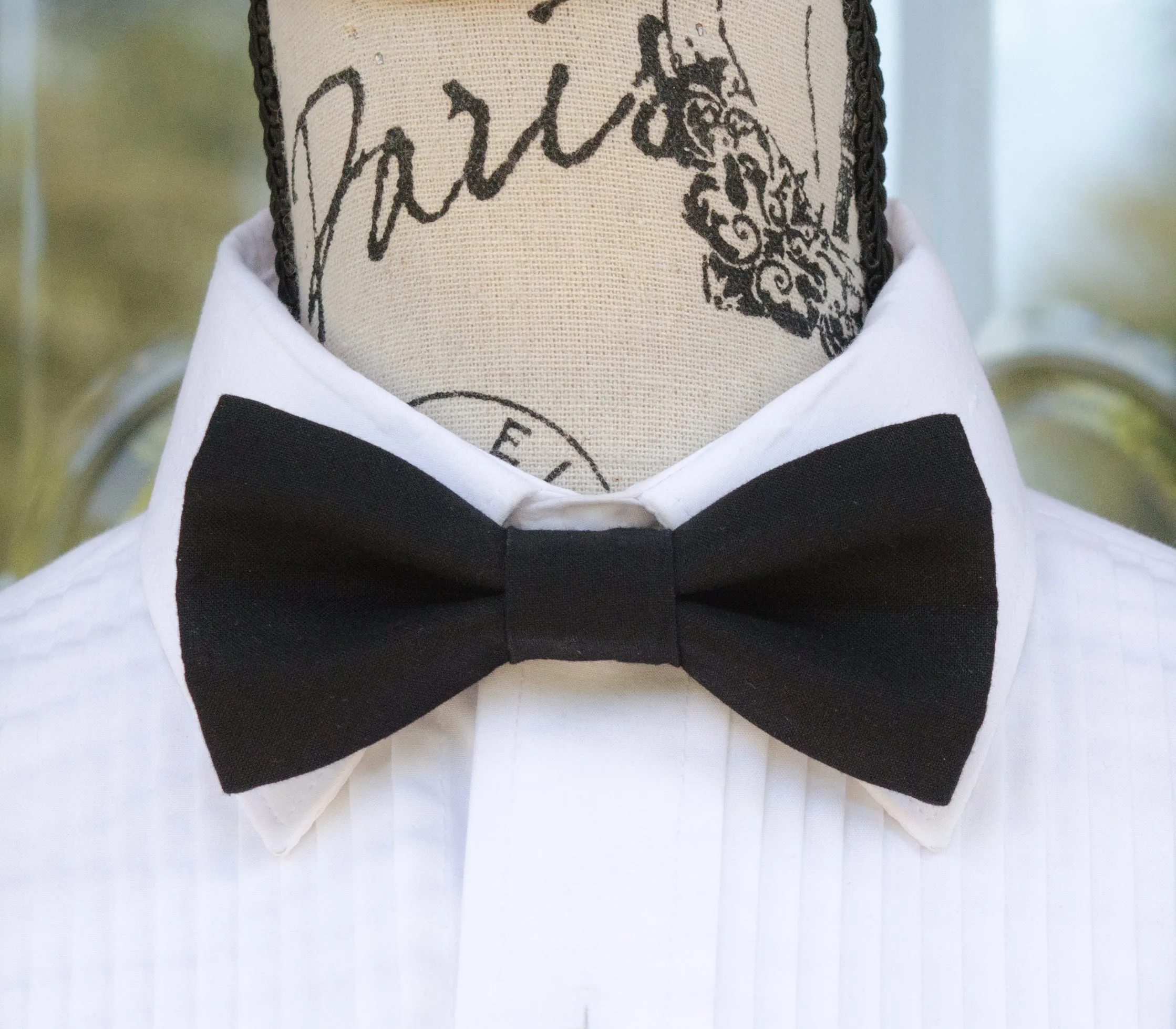 Tux Black Bow Tie and/or Suspenders (99)