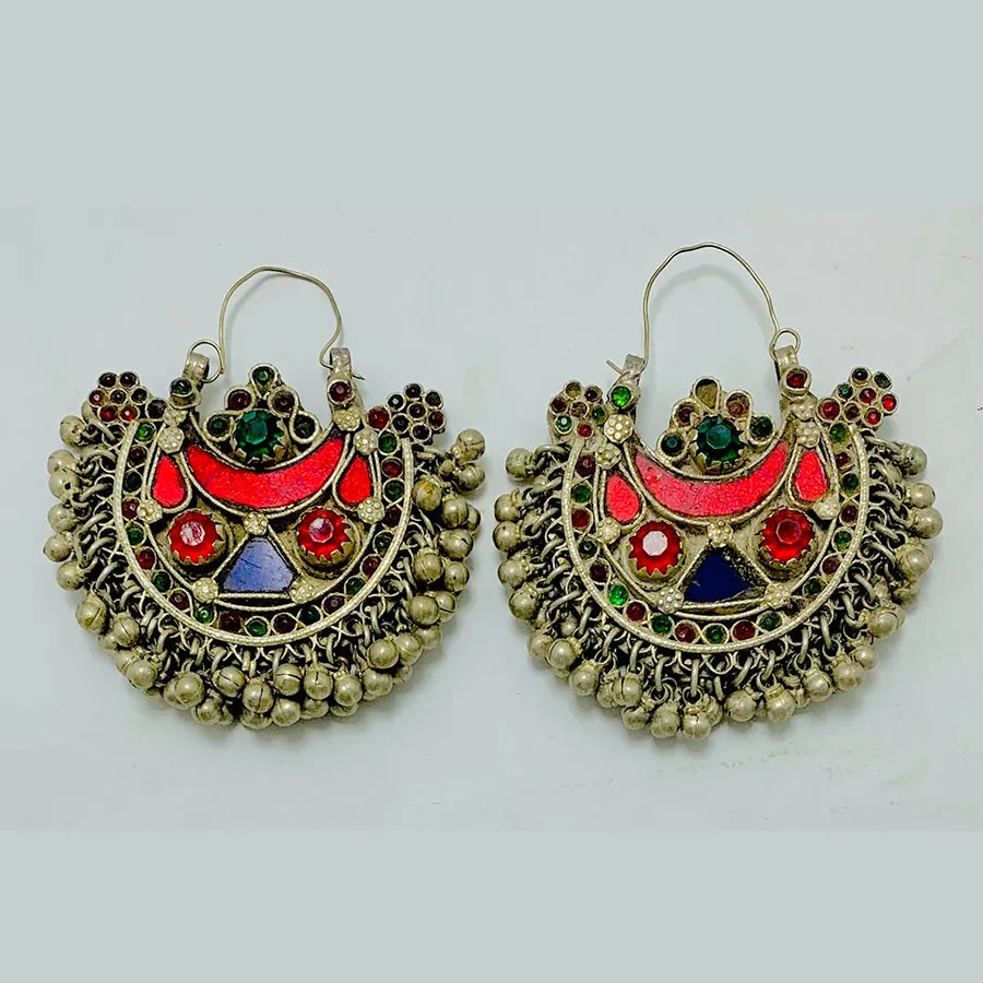 Vintage Handmade Hoop Earrings