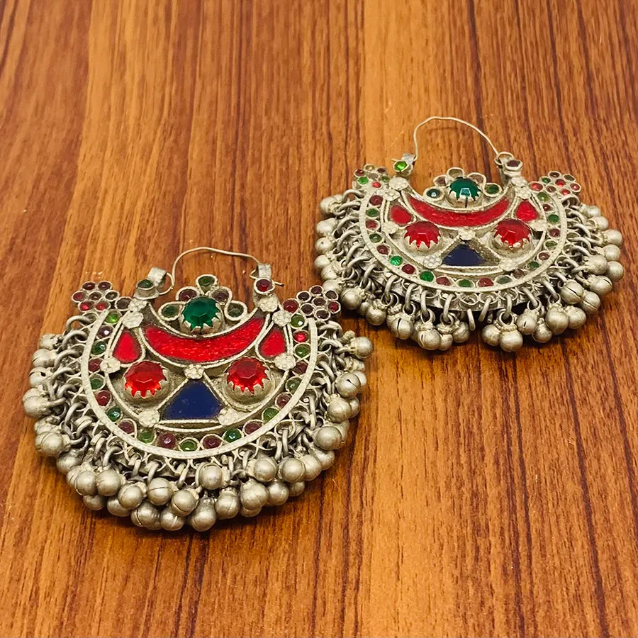 Vintage Handmade Hoop Earrings
