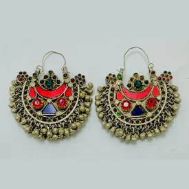Vintage Handmade Hoop Earrings