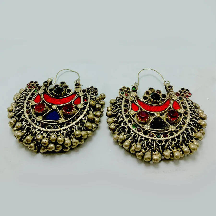 Vintage Handmade Hoop Earrings
