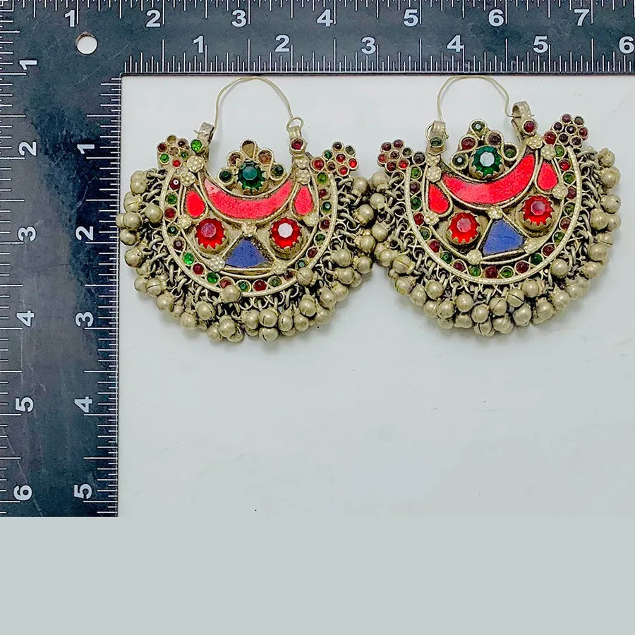Vintage Handmade Hoop Earrings
