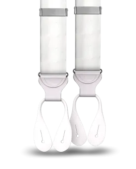 White Silk Suspenders