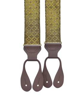 Yates Gold Silk Suspenders
